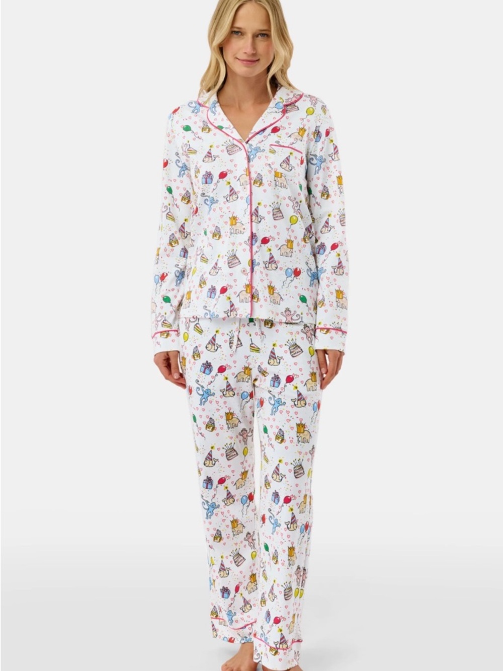NWT: Roller Rabbit Birthday Bonanza Pajama Set, Womens’ small